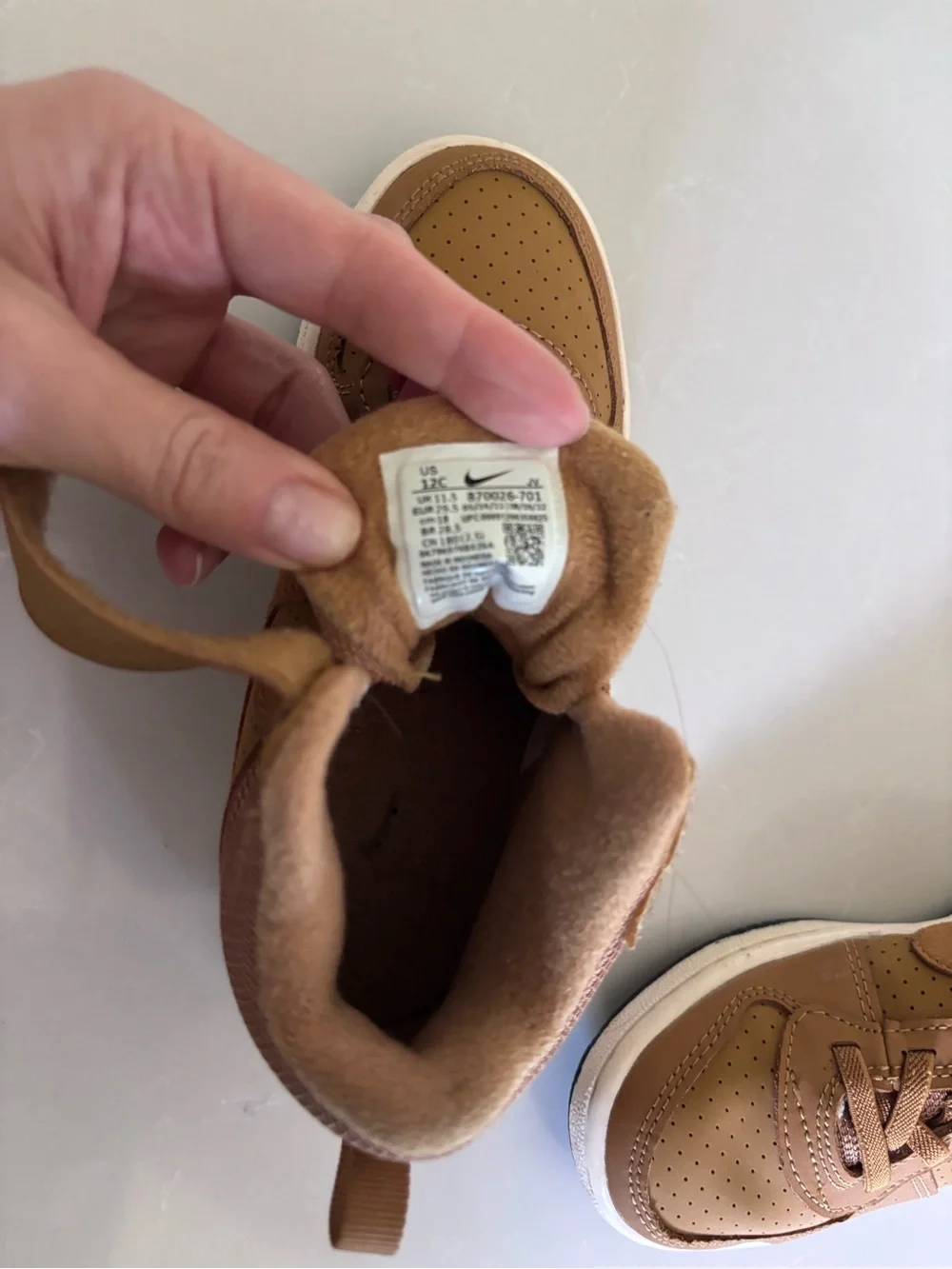 Nike Court Borough Mid 2 Toddler Sneakers – Size 12C - Picture 4 of 8